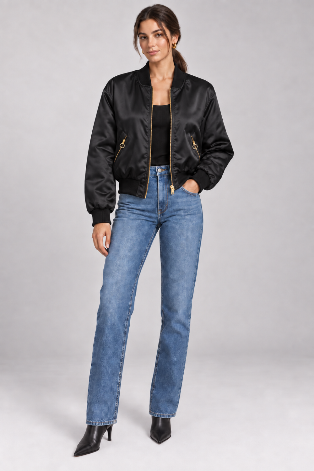 Versace Jeans Couture Reversible Baroque Bomber Jacket|1020