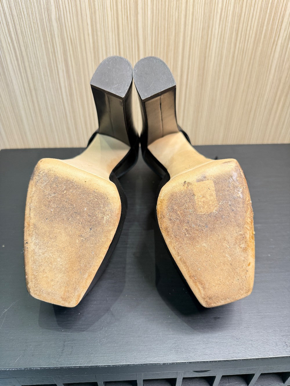 Giuseppe Zanotti Black Leather Platform Ankle Strap Pumps Size 39|220