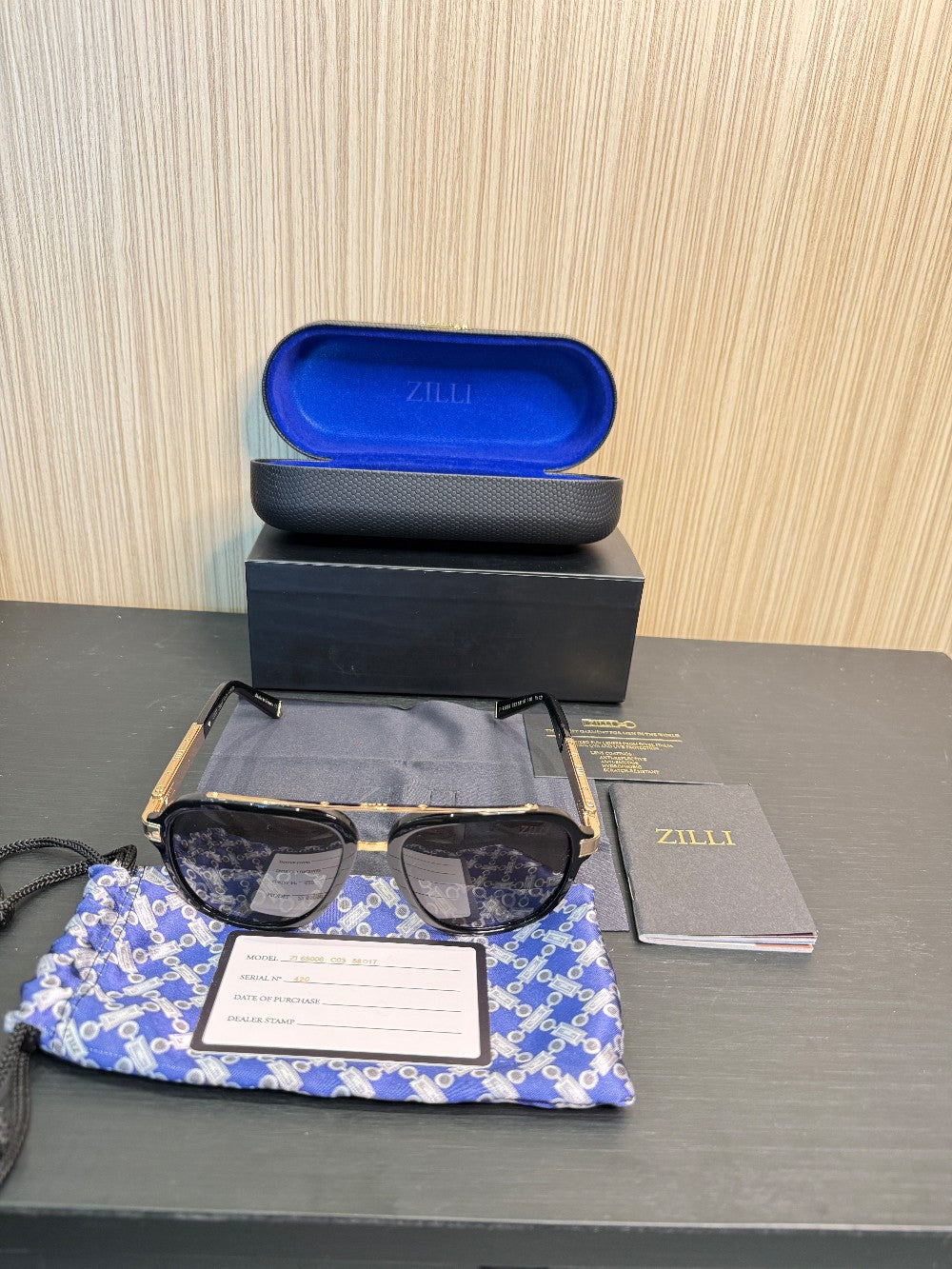 ZILLI ZI 65006 C03 Handmade Acetate Sunglasses 58-17-140 Full Set|350