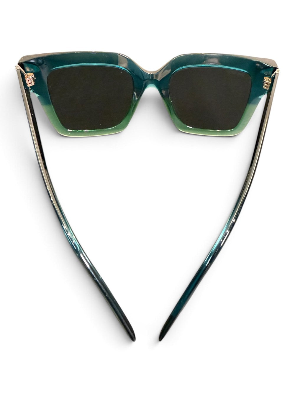 Jimmy Choo EDNA/S PEF/IR Oversized Square Sunglasses Size 52-22-145 – Emerald Blue Gradient|809