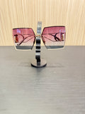 Christian Dior 30Montaigne S2U Oversized Rimless Square Sunglasses – Rose Gold / Burgundy Gradient|384