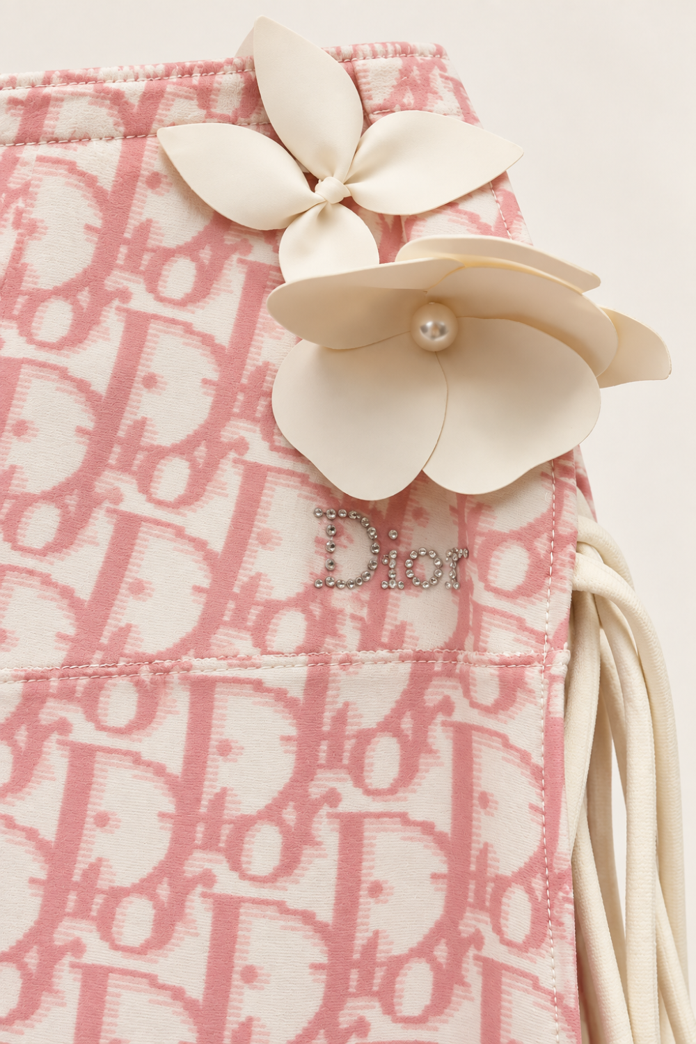Christian Dior Pink Monogram Floral Beach Cover-Up Skirt|1021