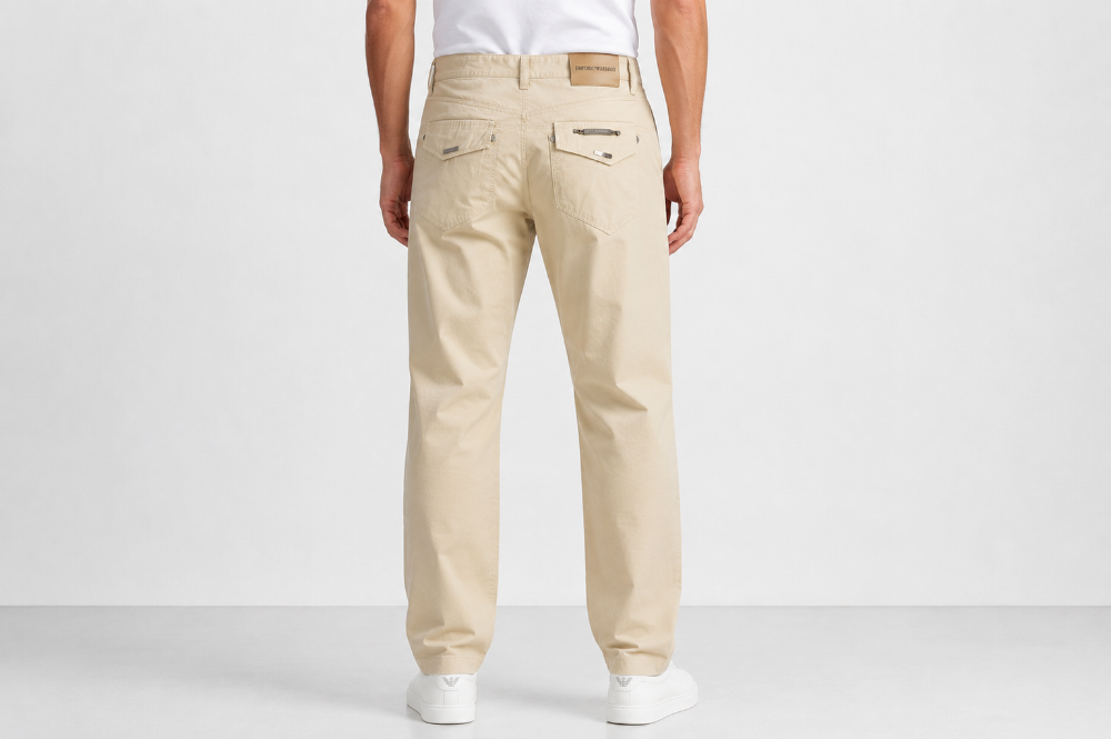 Emporio Armani Men's Beige Cotton Pants Size 30|597