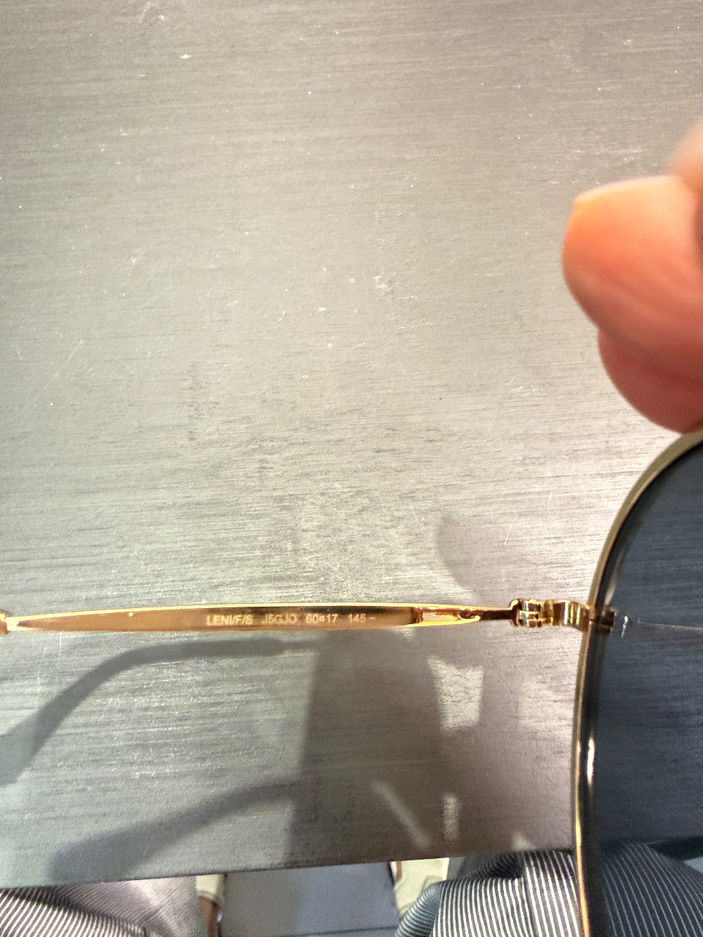 Jimmy Choo LENI/F/S Aviator Sunglasses Gold J5GJO 60-17-145|341