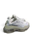 Balenciaga Triple S Clear Sole White Sneakers Size 36|489
