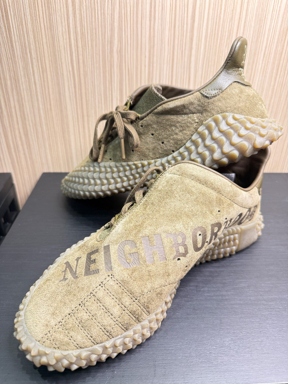 adidas Originals x Neighborhood Kamanda Olive Suede Sneakers Size 42⅔ (US 9.5)|182