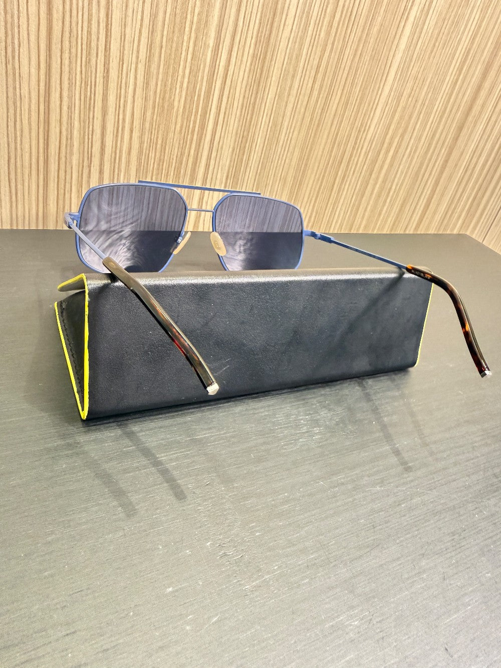 Product Name  Fendi FF M0007/S Blue Metal Aviator Sunglasses 58-16-145|361