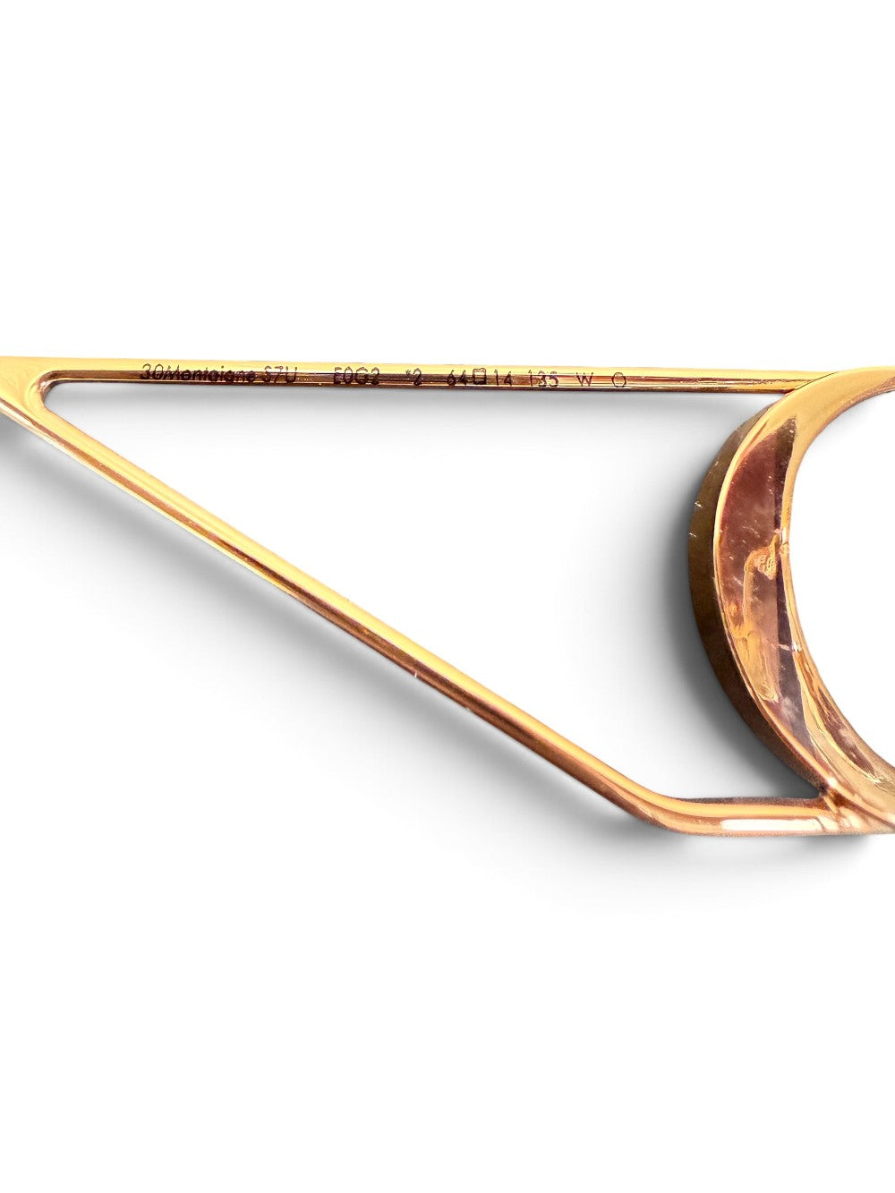 Christian Dior 30Montaigne S2U Oversized Rimless Square Sunglasses – Rose Gold / Burgundy Gradient|848
