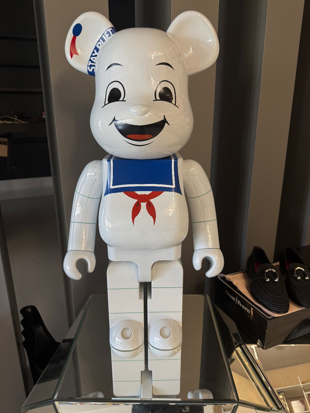 BE@RBRICK Stay Puft Marshmallow Man White Chrome 1000%|444