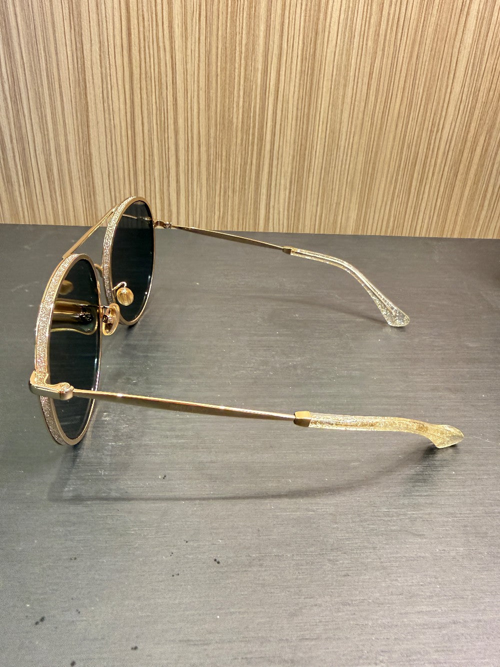 Jimmy Choo LENI/F/S Aviator Sunglasses Gold J5GJO 60-17-145|336