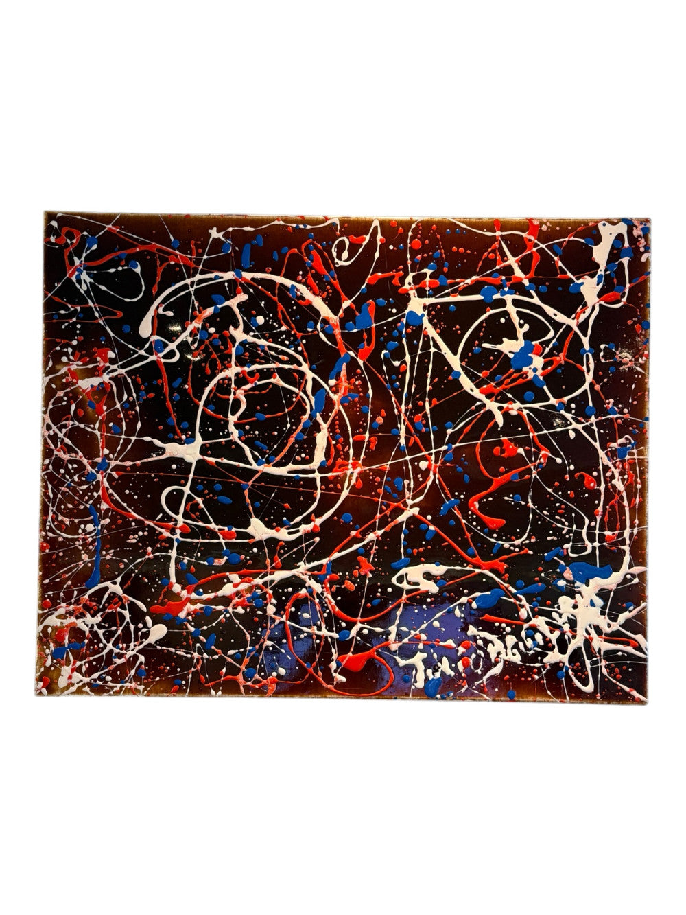 Julio Aguilera – Brown – CAOS Series – Original Abstract Resin Painting – 2021|1069