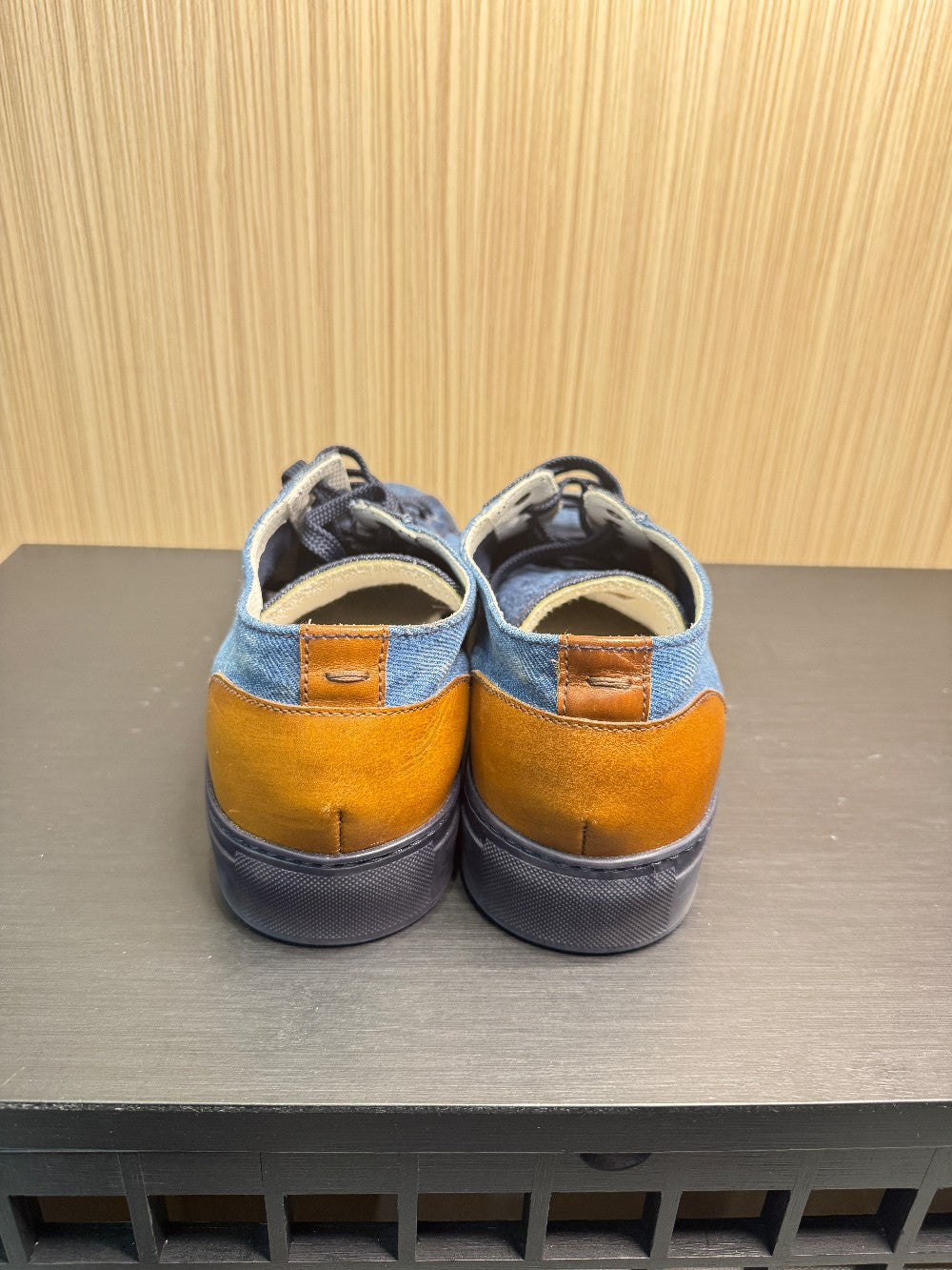 Doucal's Blue Denim Low Top Sneakers – Size 43|121