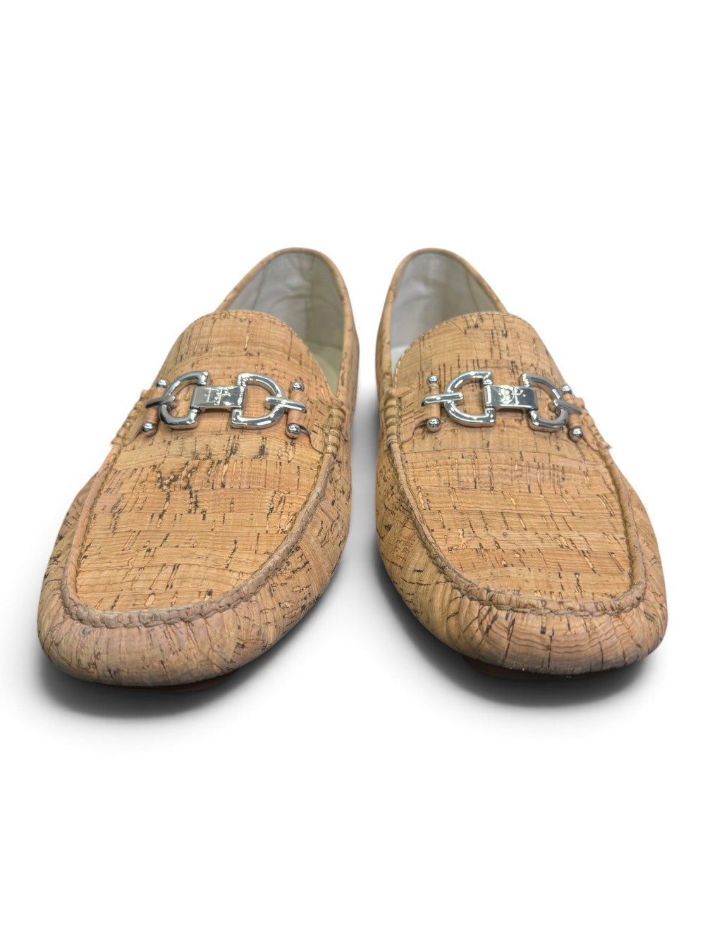 Donald J Pliner Cork-Textured Horsebit Driving Loafers – Tan – Size 11M|789