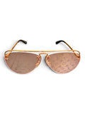 Louis Vuitton Z176 M4V1Z Rimless Aviator Sunglasses Rose Gold Size 63-10-140|802