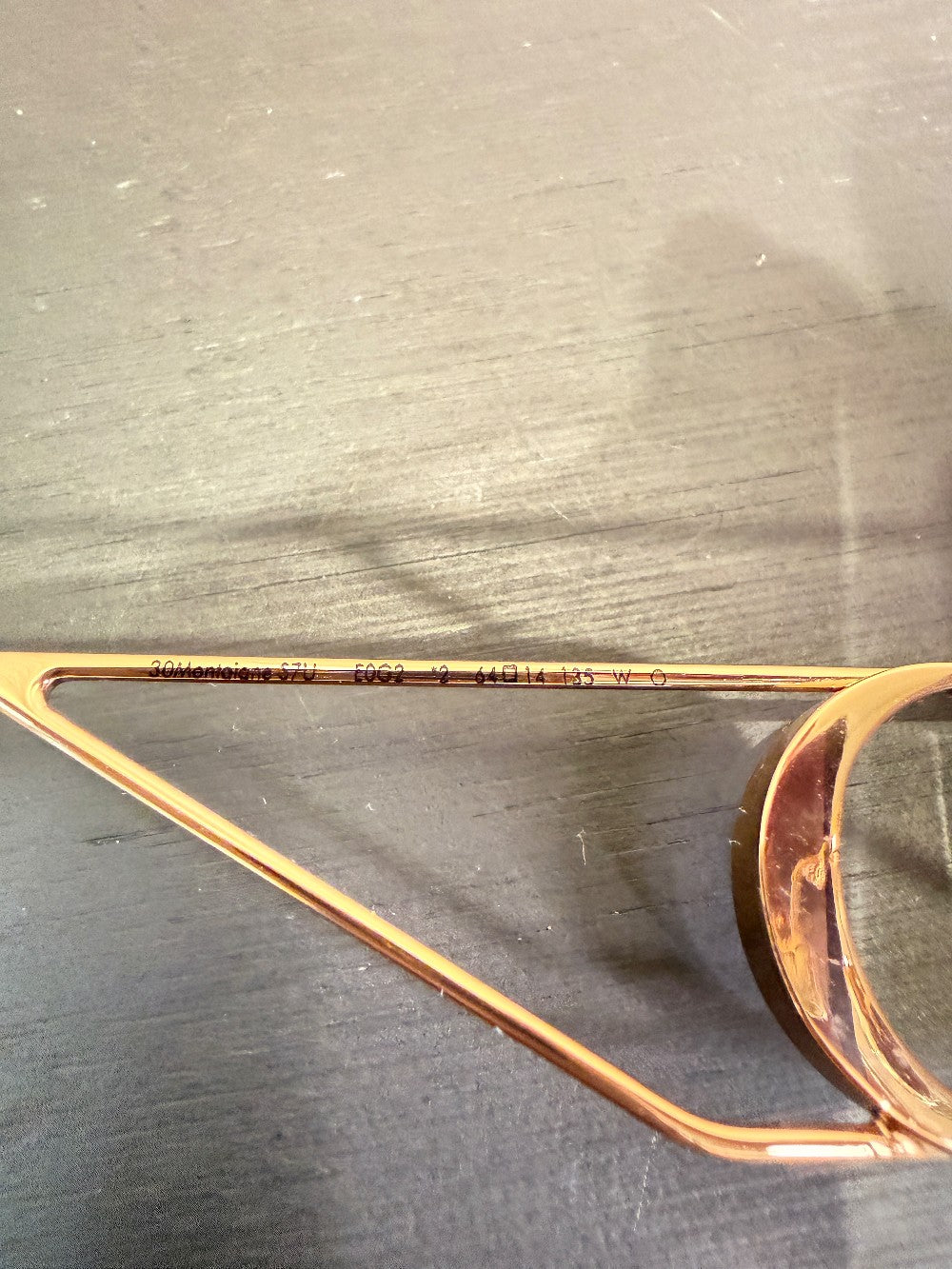 Christian Dior 30Montaigne S2U Oversized Rimless Square Sunglasses – Rose Gold / Burgundy Gradient|386