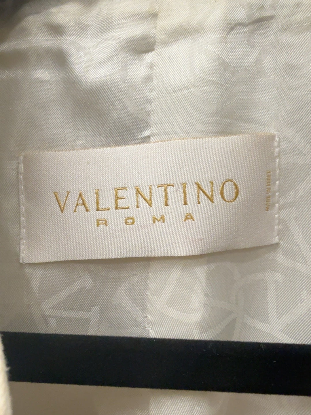 Valentino Roma Ivory Polka Dot Cotton Jacket – US 12 (IT 48)