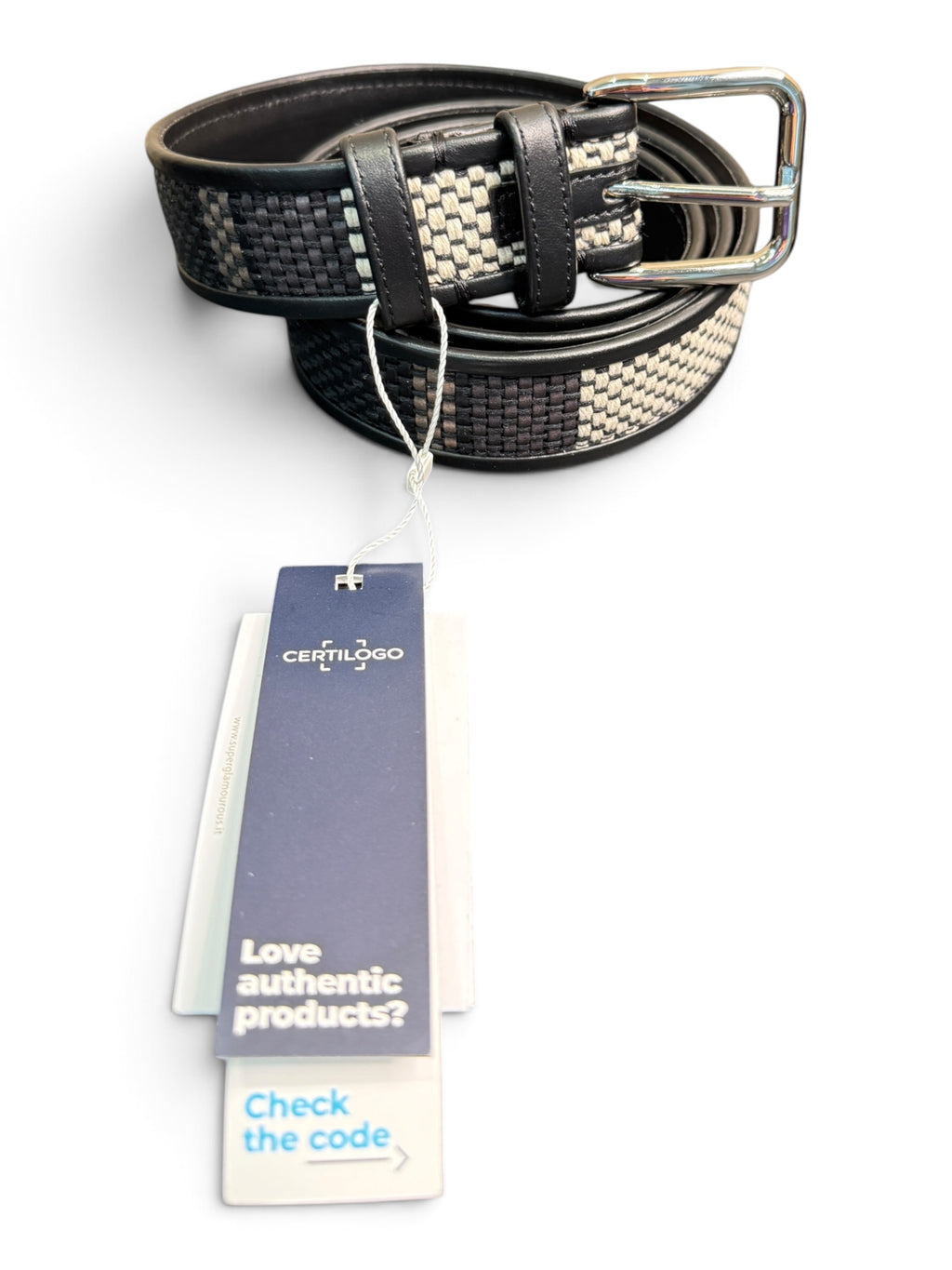 Superglamourous Men's Woven Leather Double Monk Loafers & Matching Belt Set