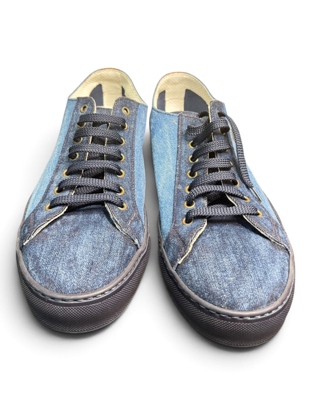 Doucal's Blue Denim Low Top Sneakers – Size 43