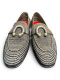 Cesare Paciotti Black Woven Leather Loafers with Signature Hardware – Size 40