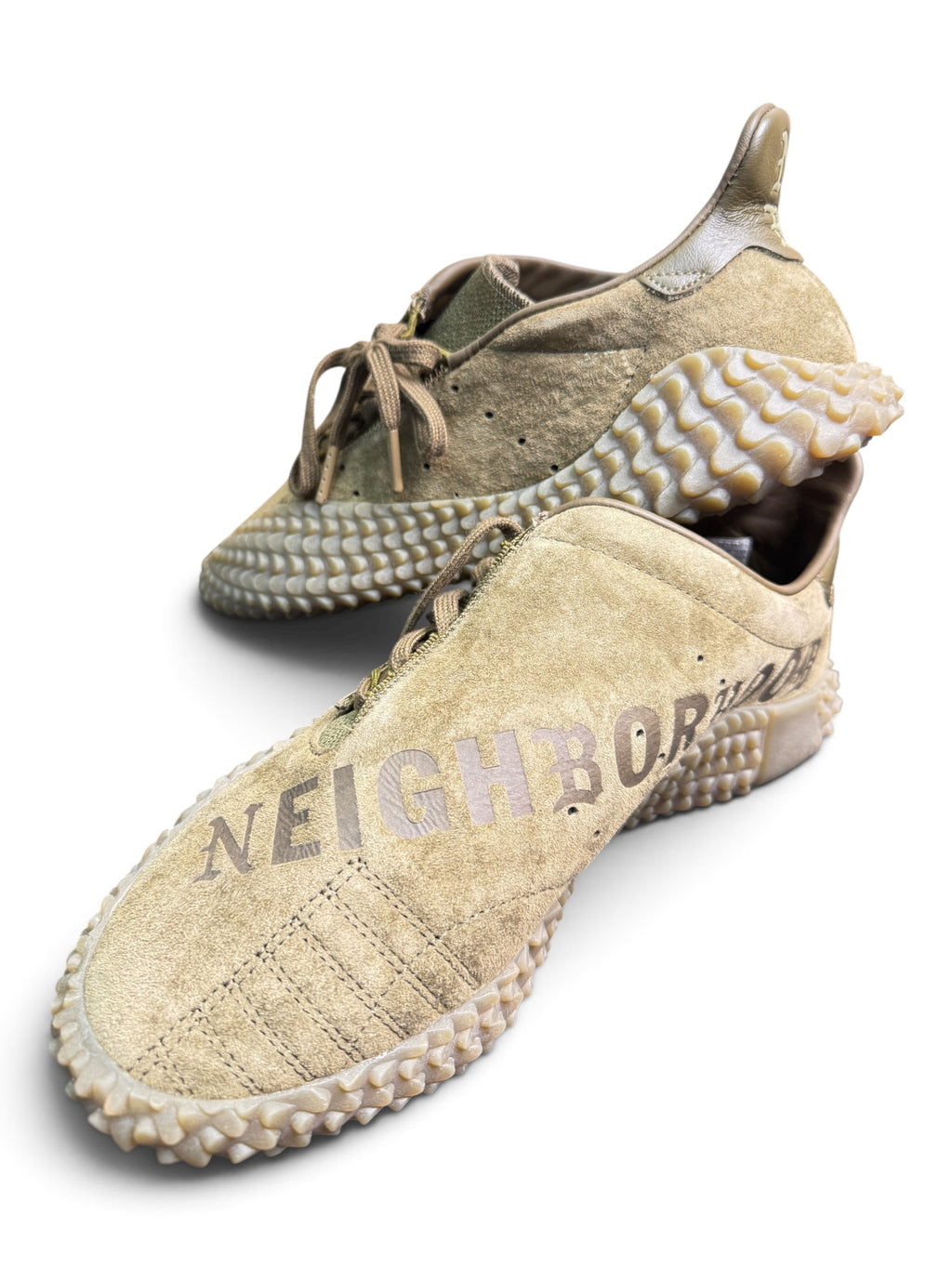 adidas Originals x Neighborhood Kamanda Olive Suede Sneakers Size 42⅔ (US 9.5)