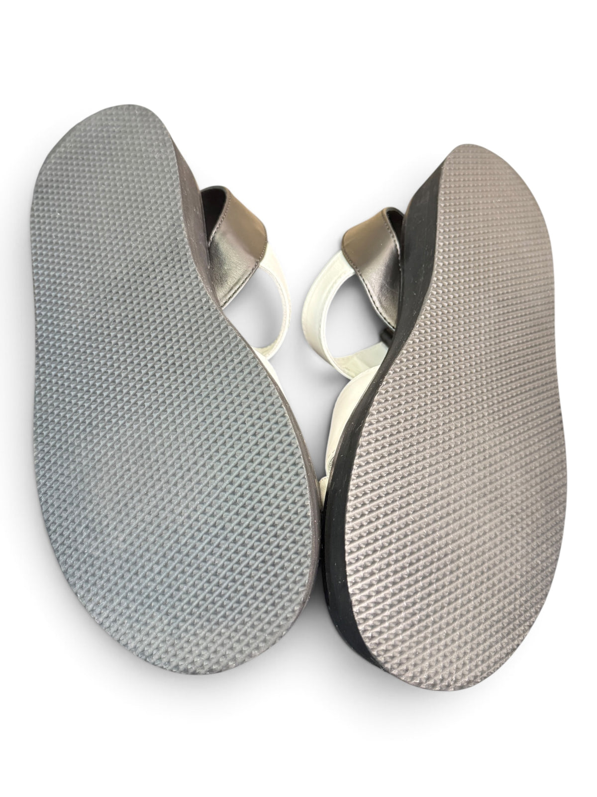 John Galliano Gazette Leather Platform Sandals White/Black Size EU 35