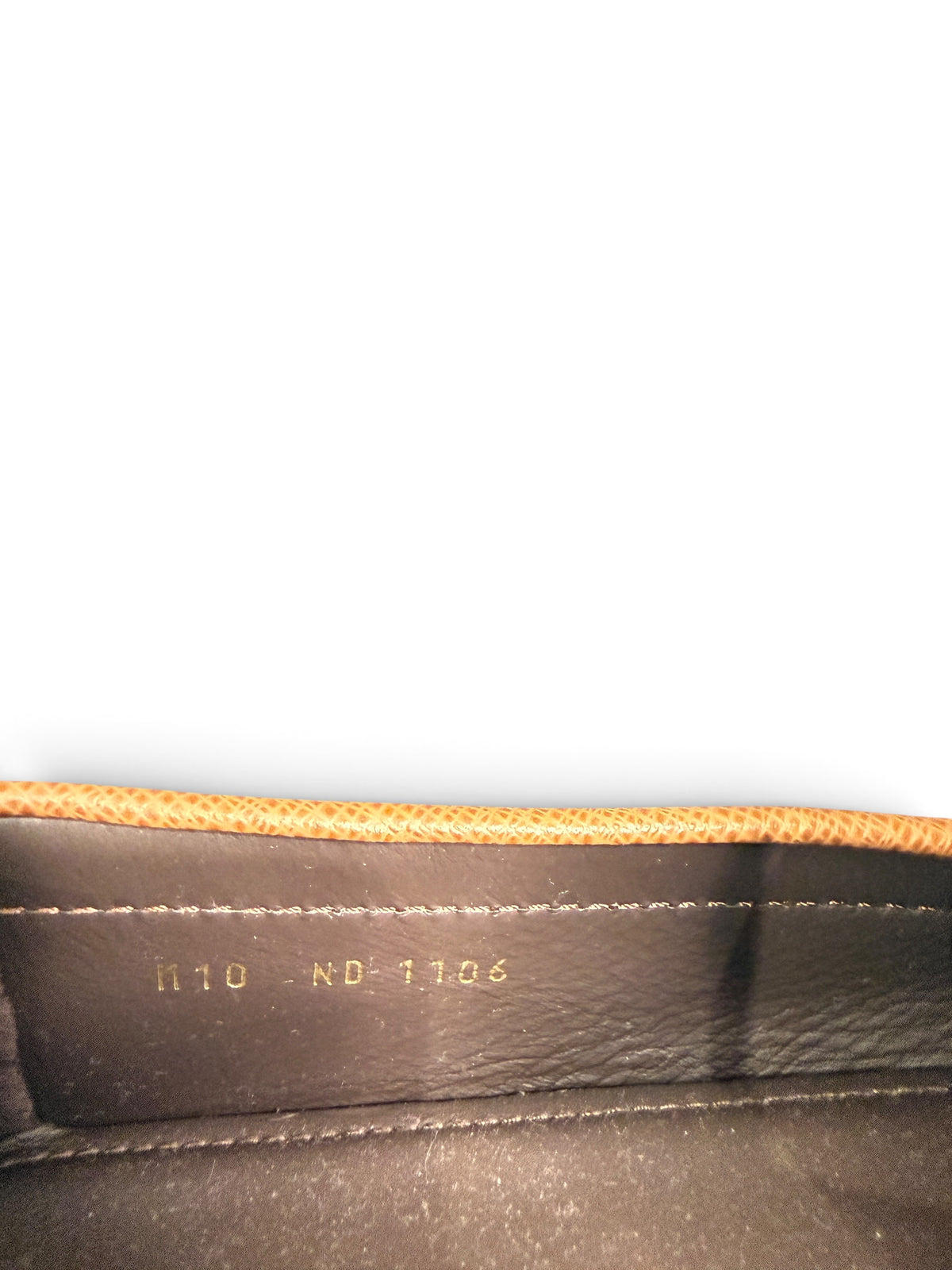 Louis Vuitton Men's Denim & Leather Driver Moccasins Navy/Brown Size US 10