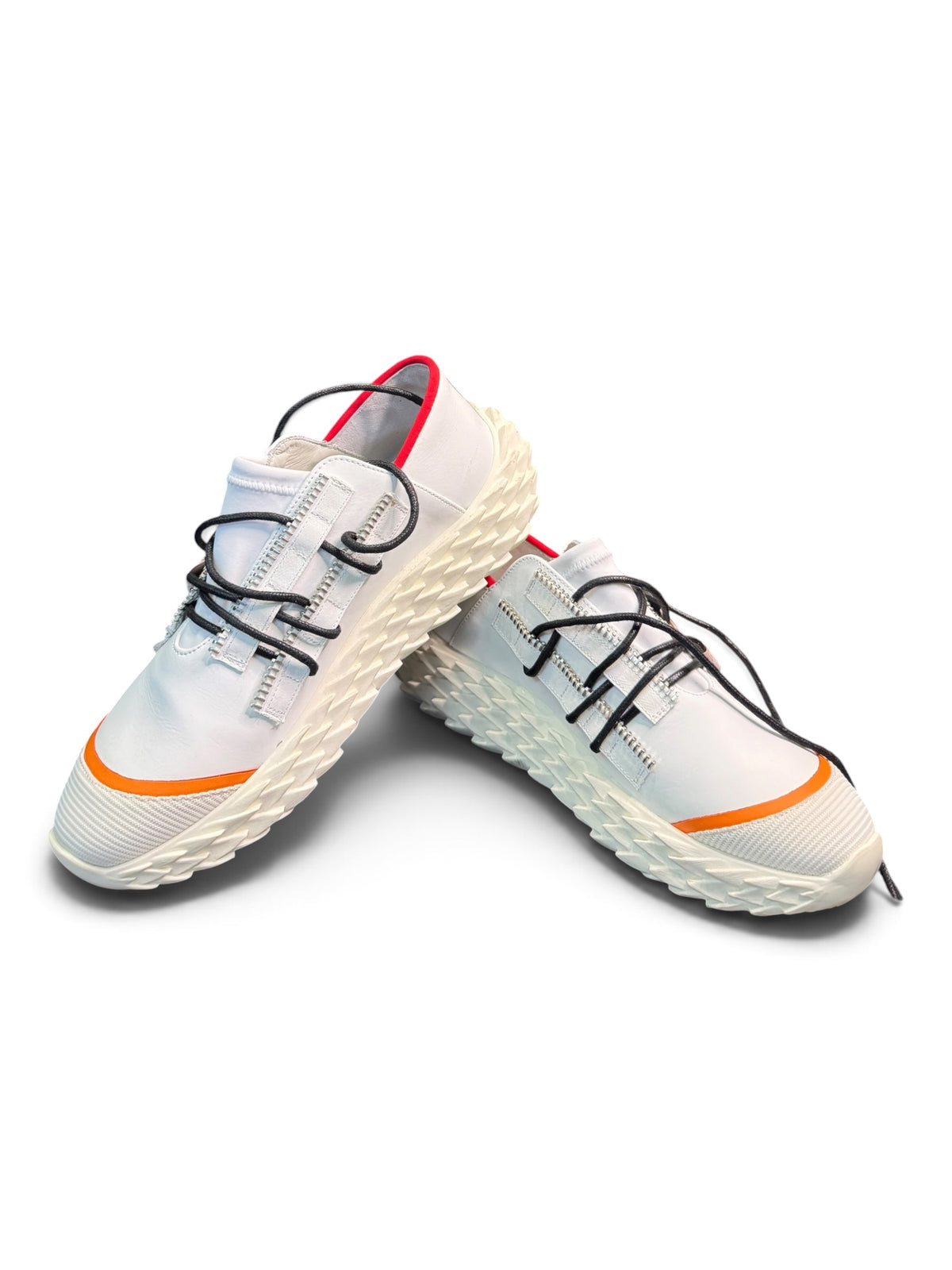 Giuseppe Zanotti Urchin 10 SC "Ulan Bianco" White Leather Sneakers Size EU 39