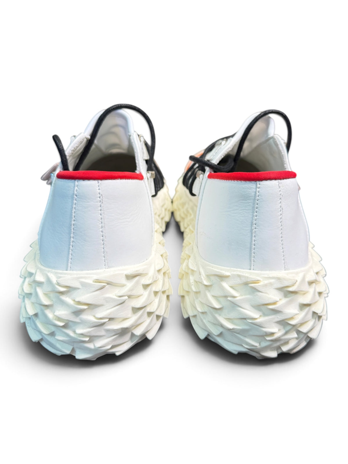 Giuseppe Zanotti Urchin 10 SC "Ulan Bianco" White Leather Sneakers Size EU 39