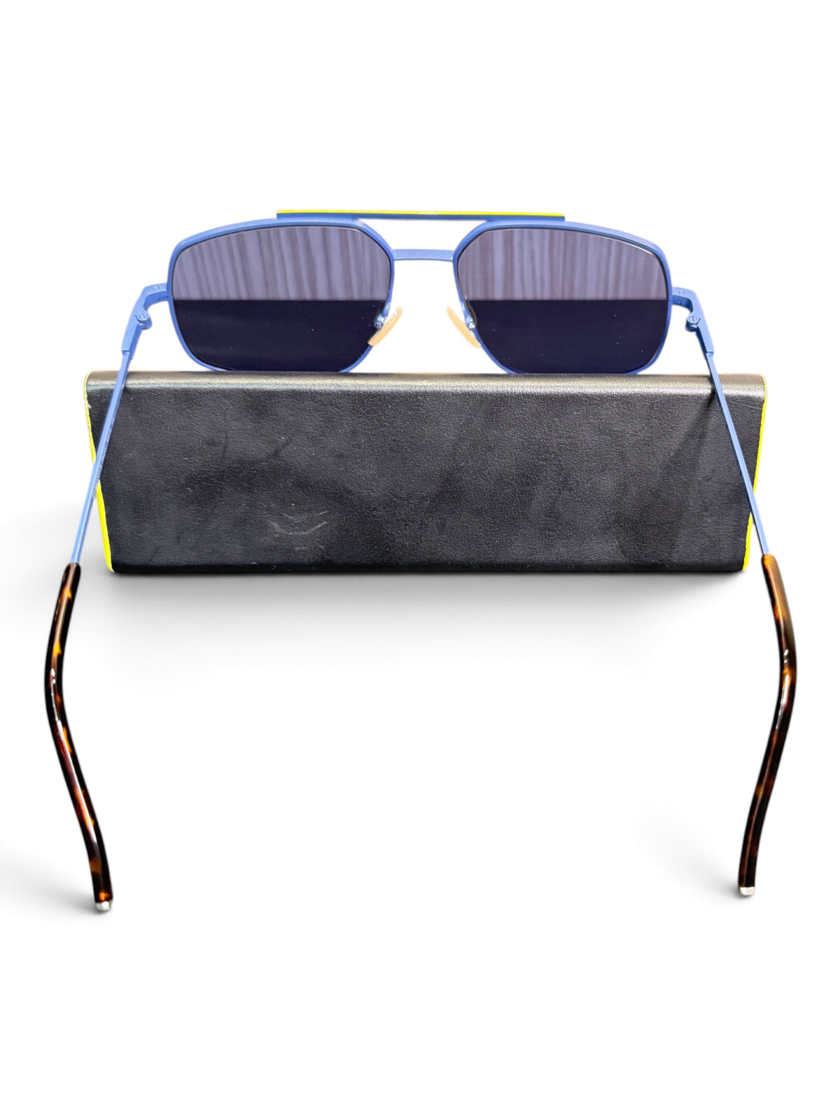 Product Name  Fendi FF M0007/S Blue Metal Aviator Sunglasses 58-16-145
