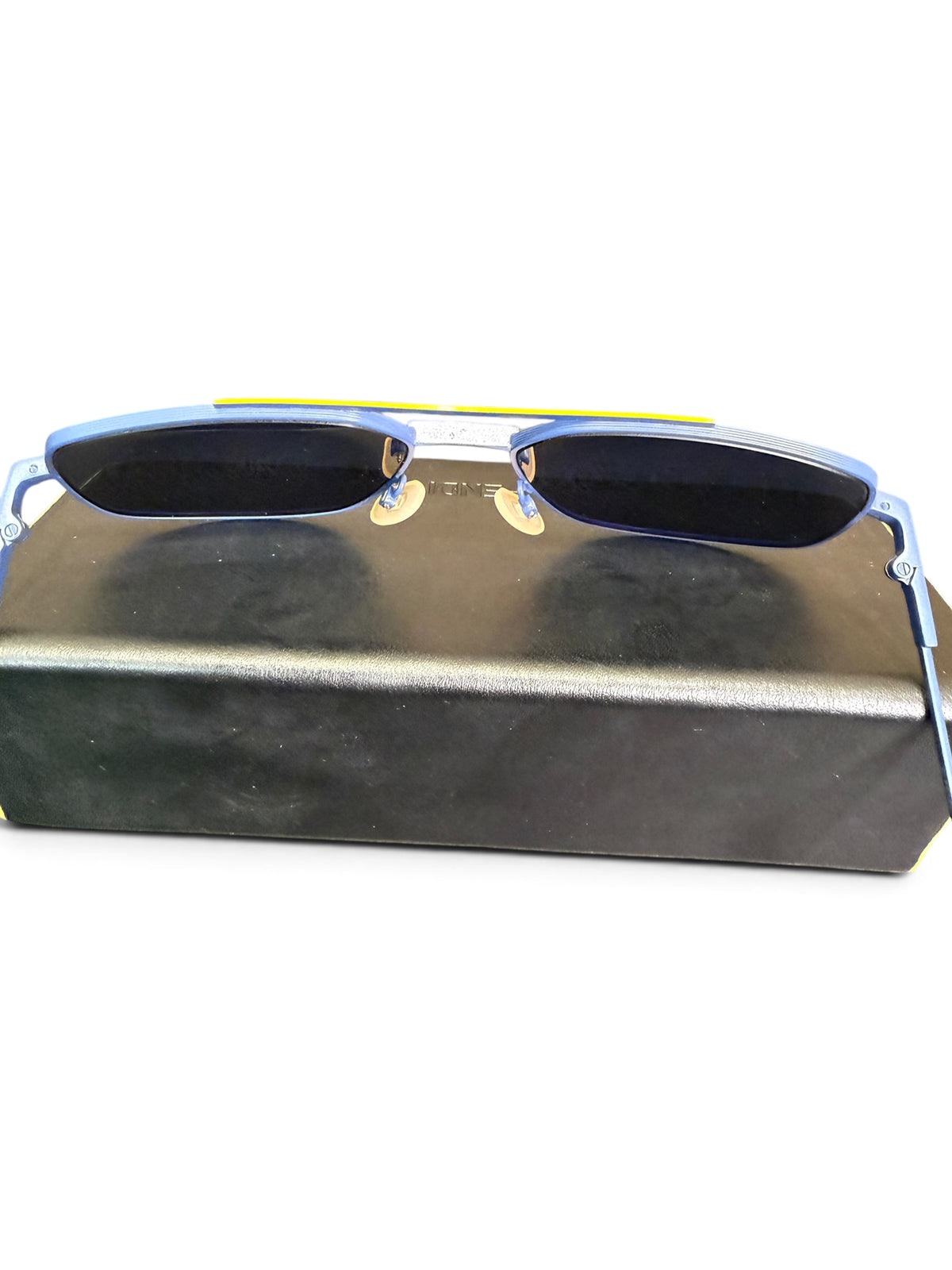 Product Name  Fendi FF M0007/S Blue Metal Aviator Sunglasses 58-16-145