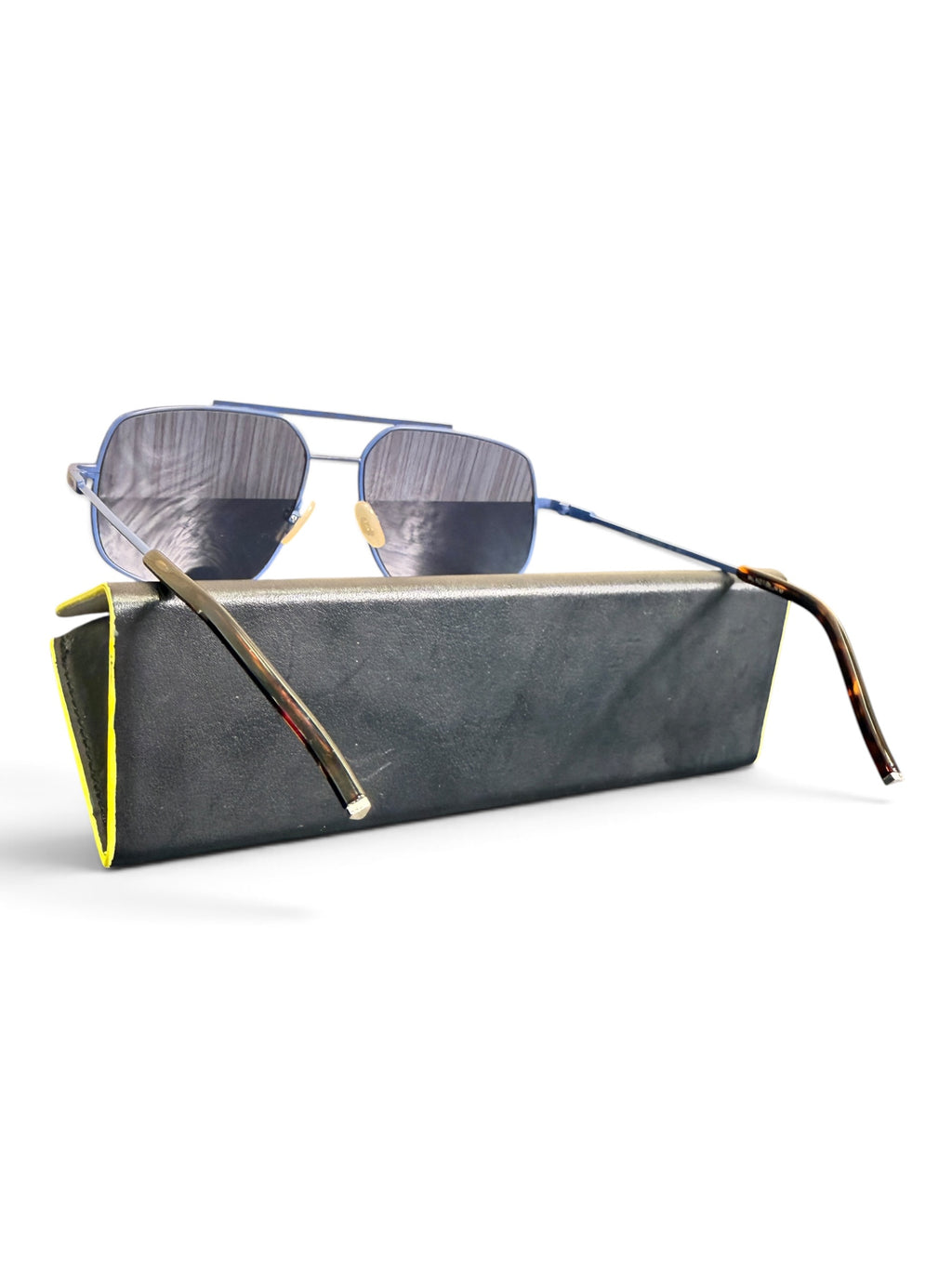 Product Name  Fendi FF M0007/S Blue Metal Aviator Sunglasses 58-16-145