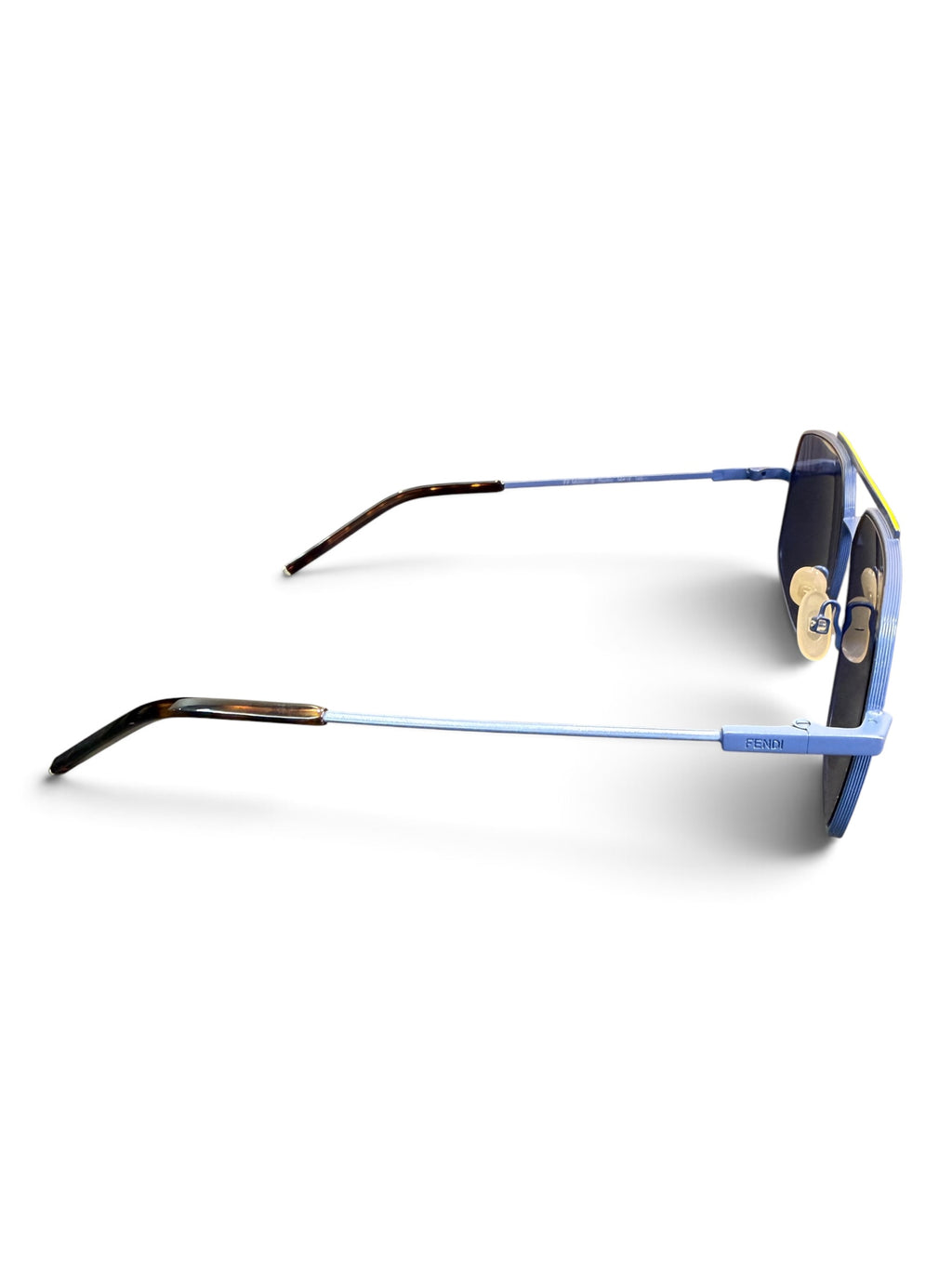 Product Name  Fendi FF M0007/S Blue Metal Aviator Sunglasses 58-16-145