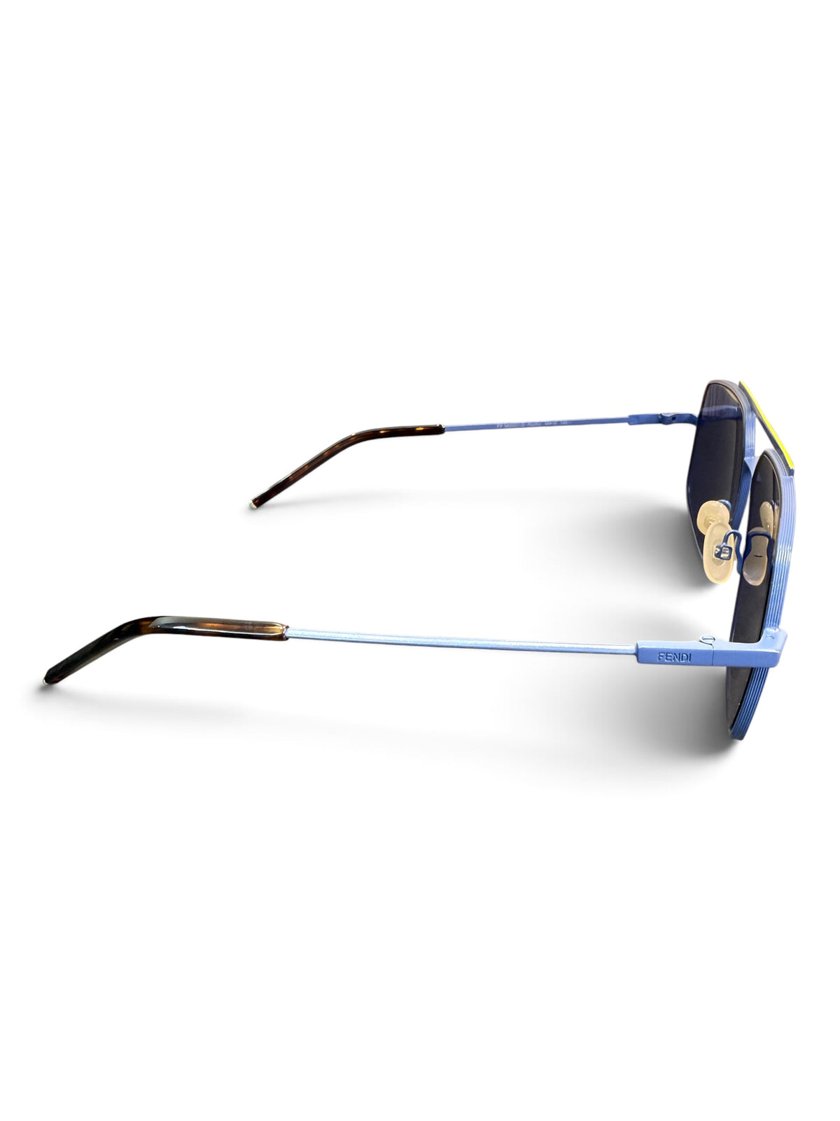 Product Name  Fendi FF M0007/S Blue Metal Aviator Sunglasses 58-16-145