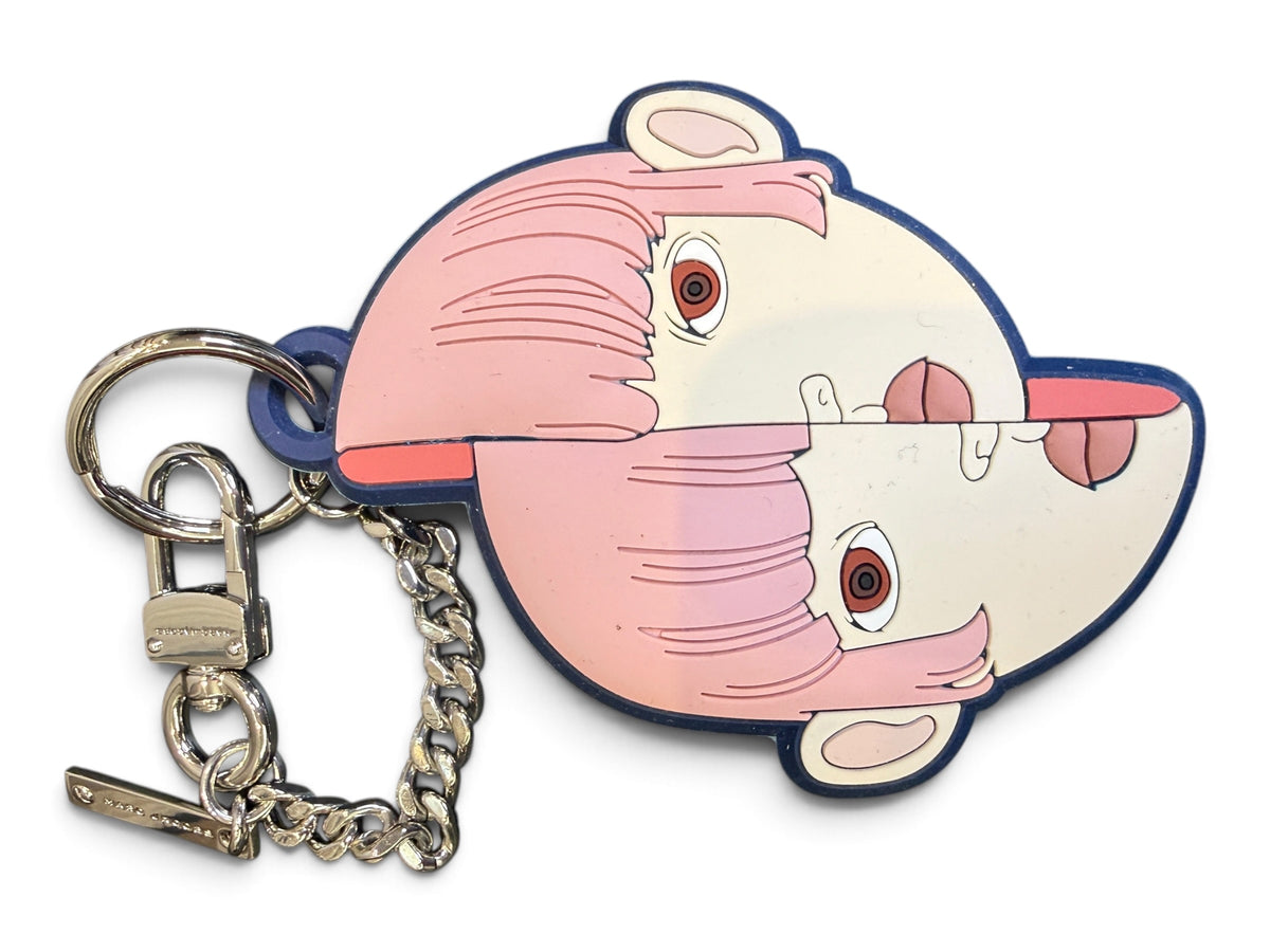 Marc Jacobs x Lauren Tsai Face Bag Charm & Keychain – Pink Multicolor
