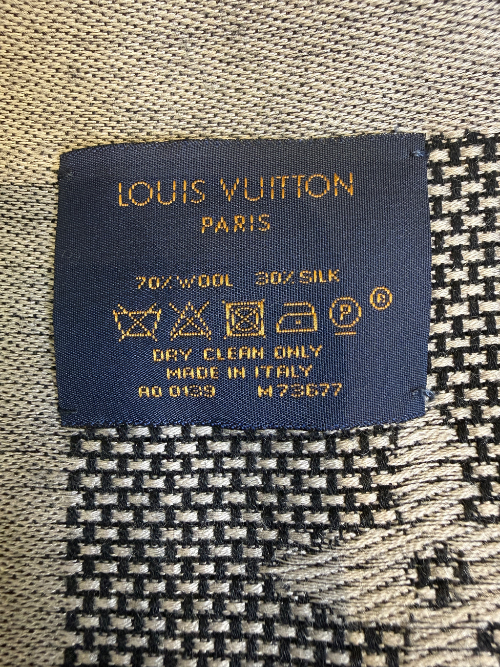 Louis Vuitton Neo Natté Monogram Shawl Black – Wool & Silk
