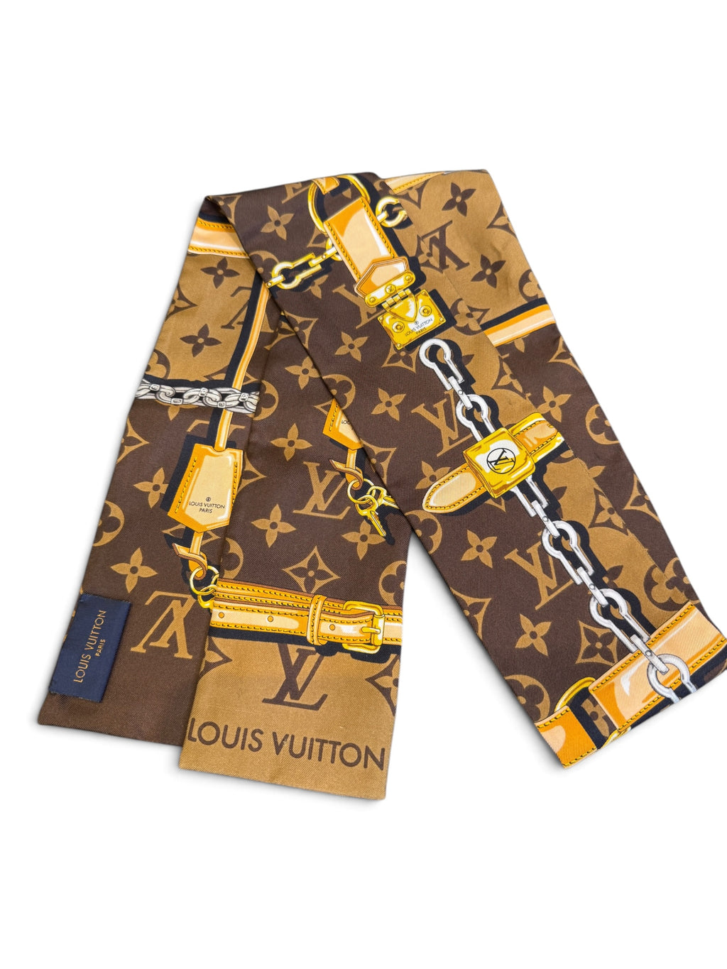 Louis Vuitton Monogram Confidential Silk Bandeau – Brown
