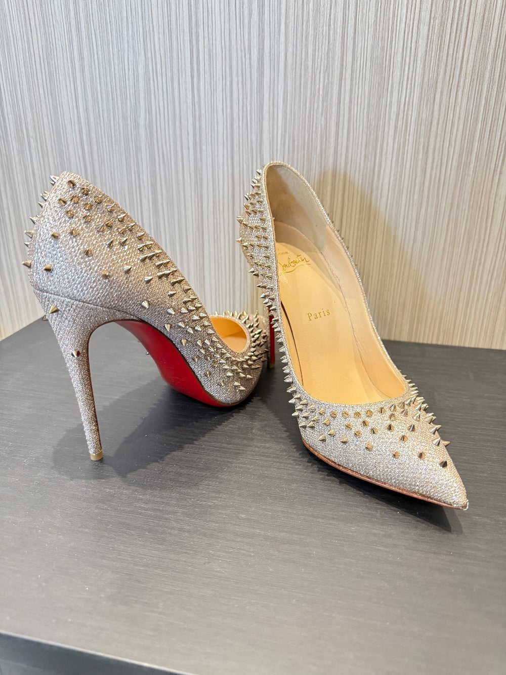 Christian Louboutin Pigalle Spikes 100 Pumps|12