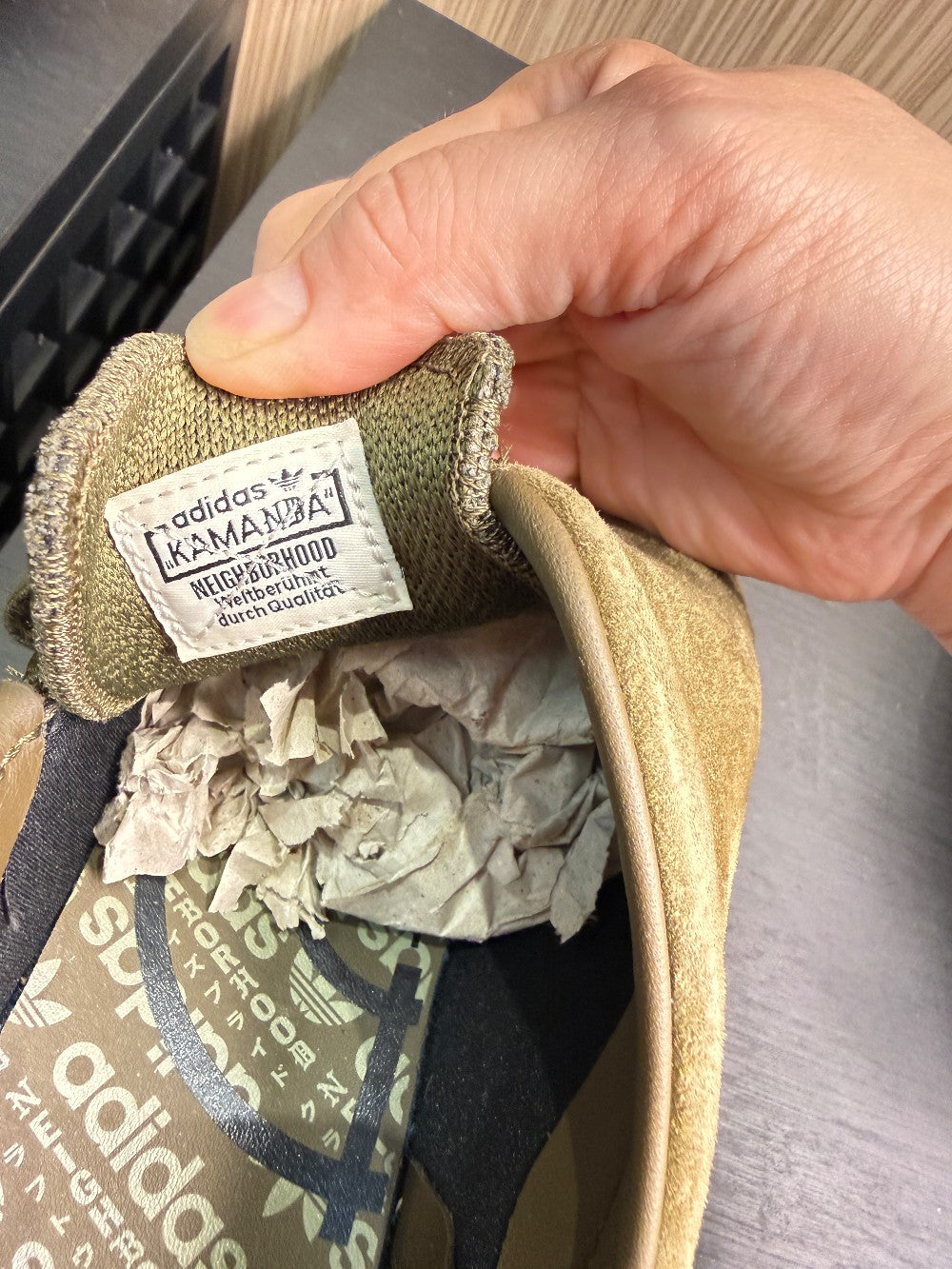 adidas Originals x Neighborhood Kamanda Olive Suede Sneakers Size 42⅔ (US 9.5)|180