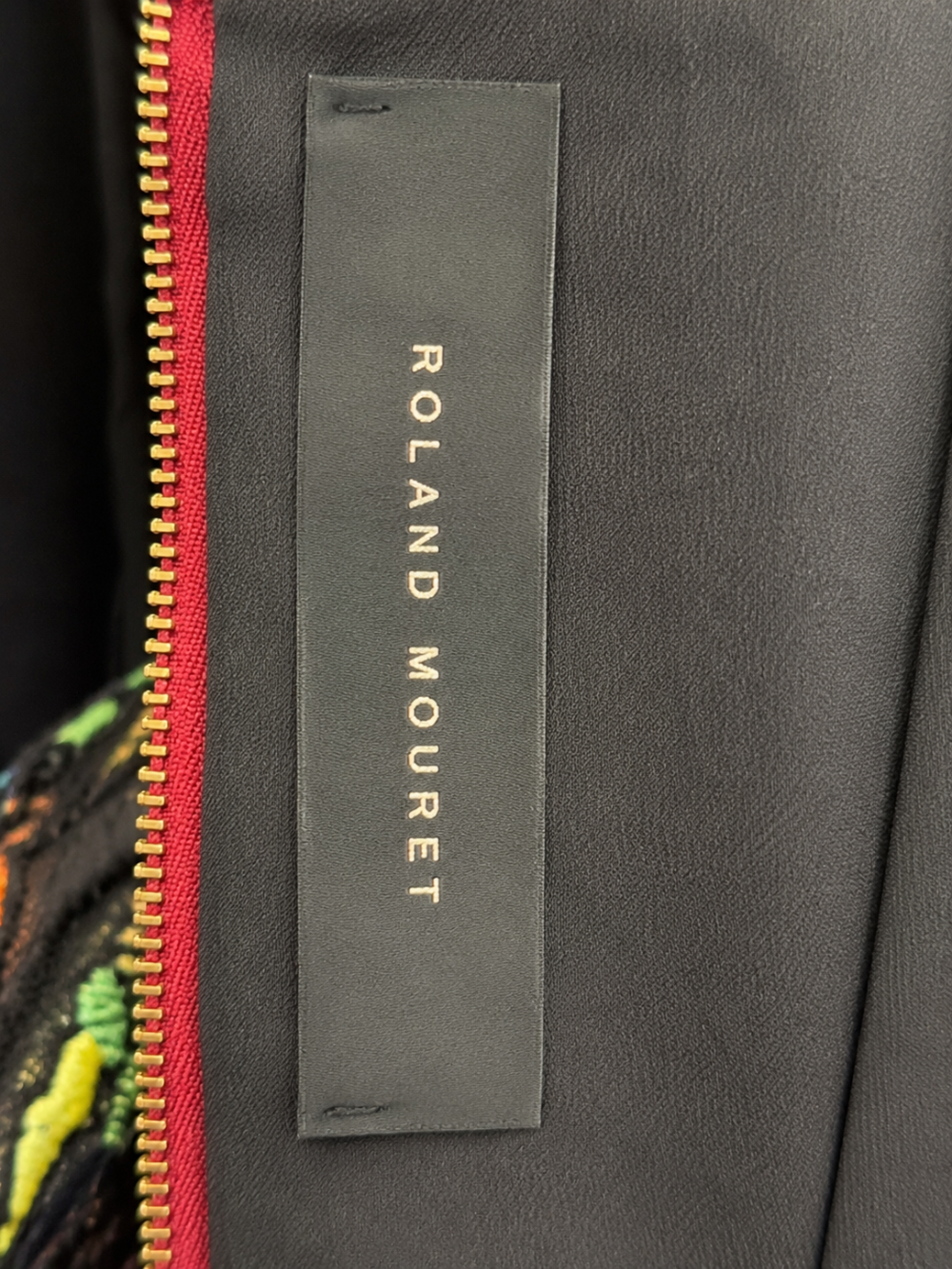 Roland Mouret Burgundy Floral Embroidered Jumpsuit – US 4 / UK 8|551