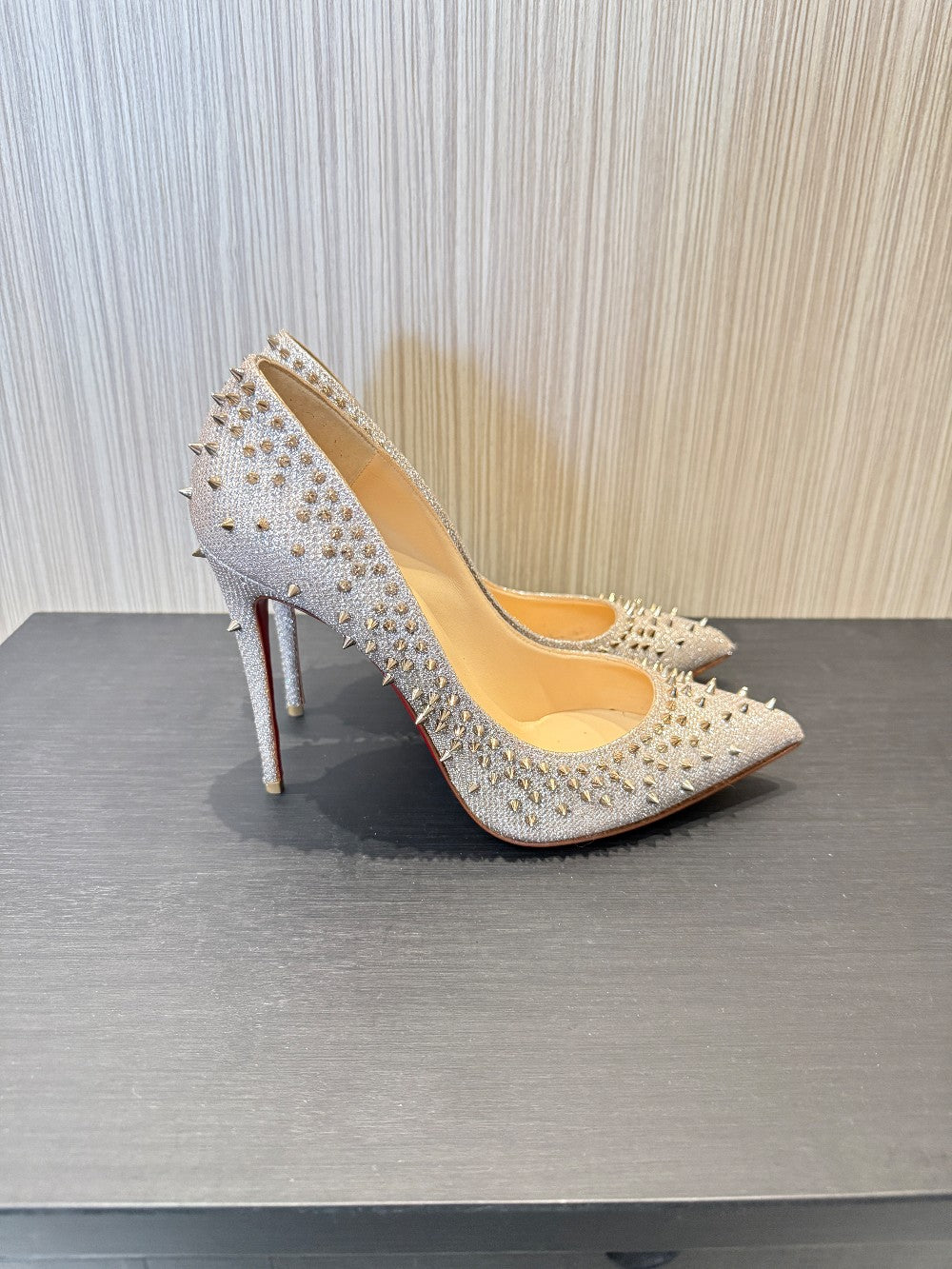 Christian Louboutin Pigalle Spikes 100 Pumps|17