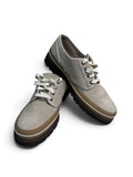 Brunello Cucinelli Beige Suede Lug Sole Derby Shoes Size 42|468
