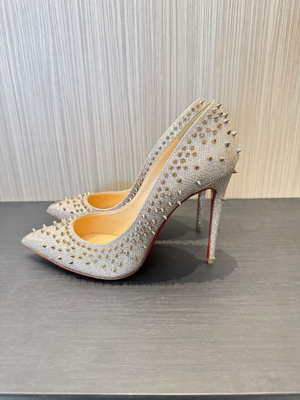 Christian Louboutin Pigalle Spikes 100 Pumps|11