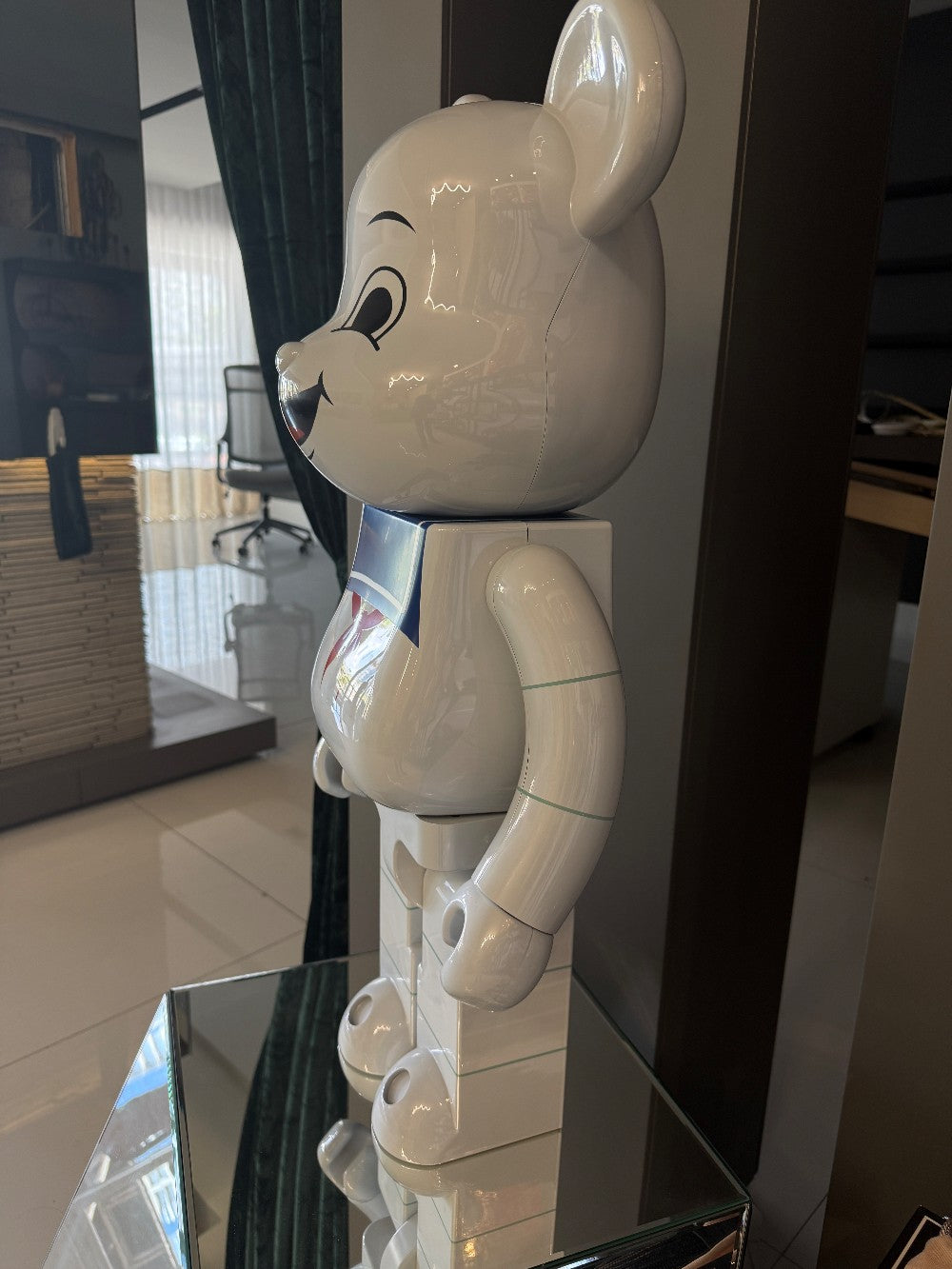 BE@RBRICK Stay Puft Marshmallow Man White Chrome 1000%|445