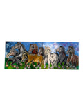 Julio Aguilera – 8 Horses – Original Oil Painting Diptych – 2023|1067