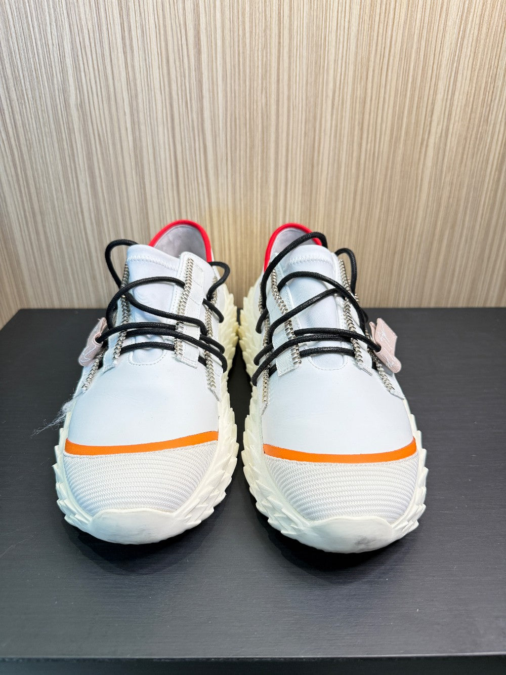 Giuseppe Zanotti Urchin 10 SC "Ulan Bianco" White Leather Sneakers Size EU 39|299