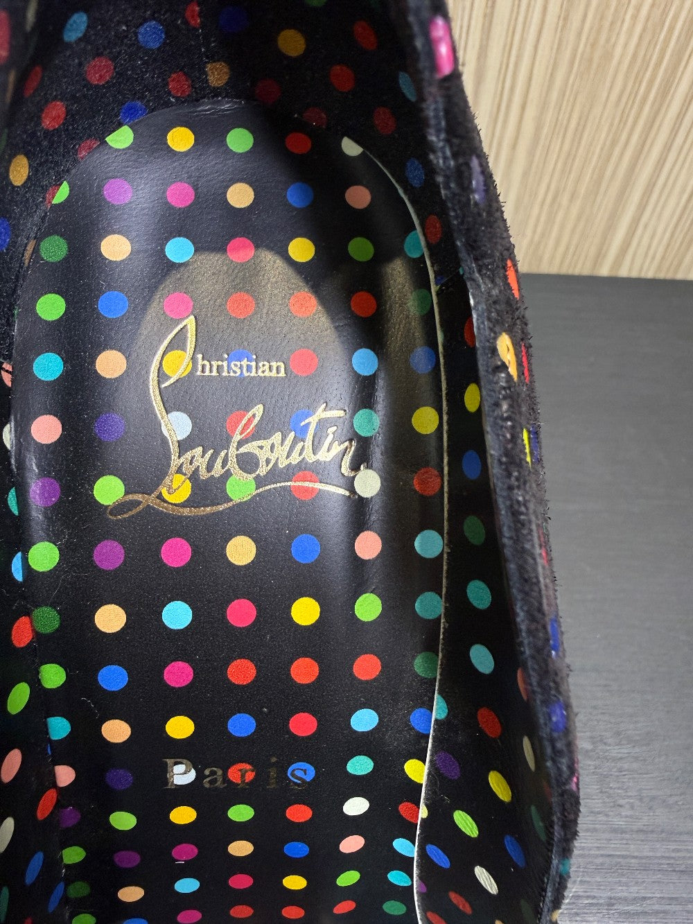 Christian Louboutin Hot Chick 100 Multicolor Polka Dot Pumps Size 39|455