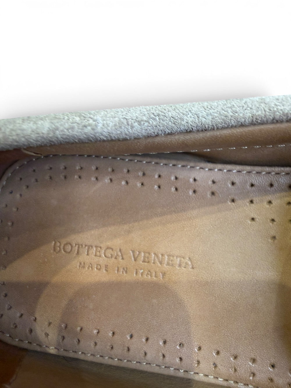 Bottega Veneta Men’s Intrecciato Suede Driving Loafers Size 42|745