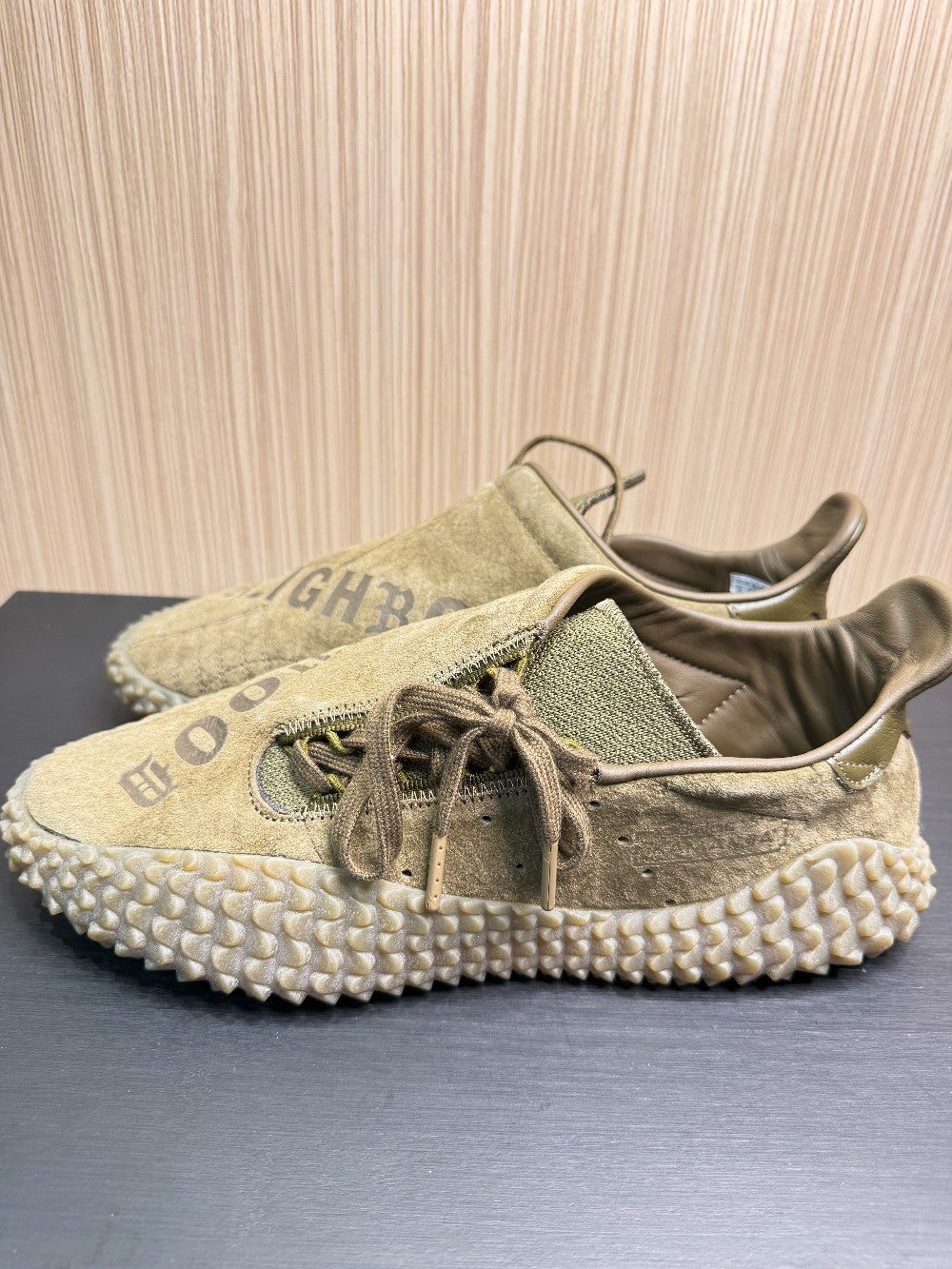 adidas Originals x Neighborhood Kamanda Olive Suede Sneakers Size 42⅔ (US 9.5)|181